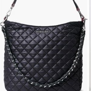 Crosby Quilted Nylon Hobo Bag